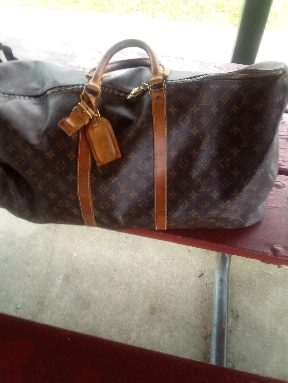 Louis Vuitton Monogram Canvas Duffel in Brown and Tan